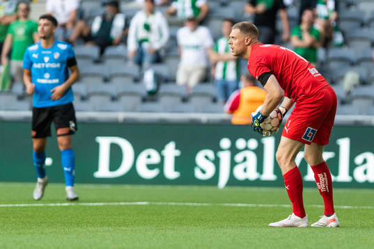 Halmstads målvakt Malkolm Nilsson Säfqvist