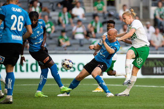 Halmstads Andreas Johansson och Hammarbys Gustav Ludwigson
