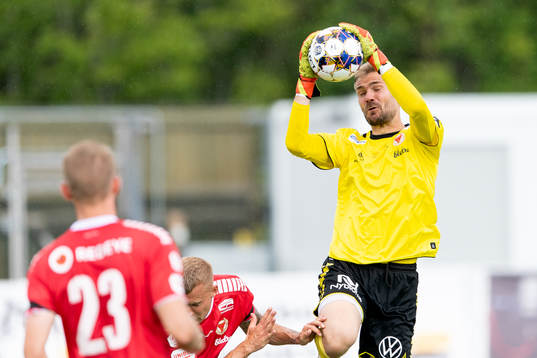 Kalmars målvakt Lucas Hägg Johansson