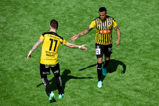 Häckens Tobias Heintz och Martin Olsson  innan
