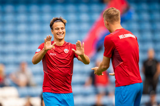 Helsingborgs Assad Al Hamlawi och Casper Widell