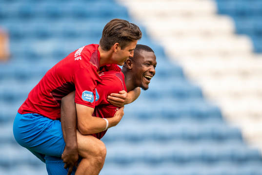 Helsingborgs Alhaji Gero och Wilhelm Loeper