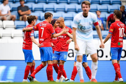 Helsingborgs Max Svensson, Viktor Lundberg och Anthony van