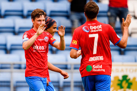 Helsingborgs Max Svensson jublar