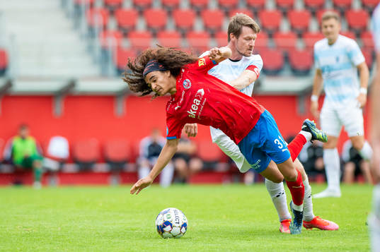 Helsingborgs Adam Kaied och Helsingørs Nikolaj Hanssen