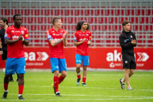 Helsingborgs Adam Kaied jublar