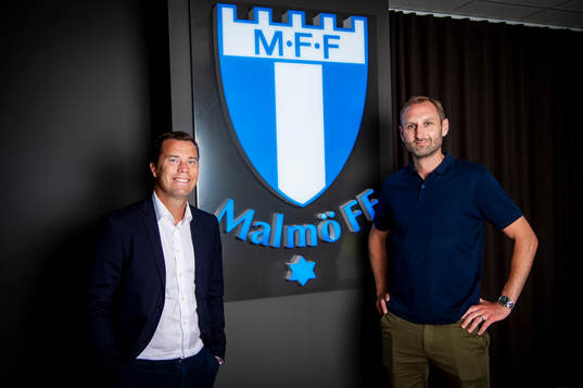 Malmö FFs Daniel Andersson, sportdirektör, och Andreas