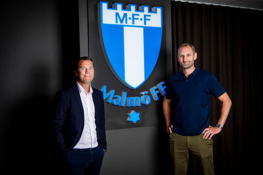 Malmö FFs Daniel Andersson, sportdirektör, och Andreas