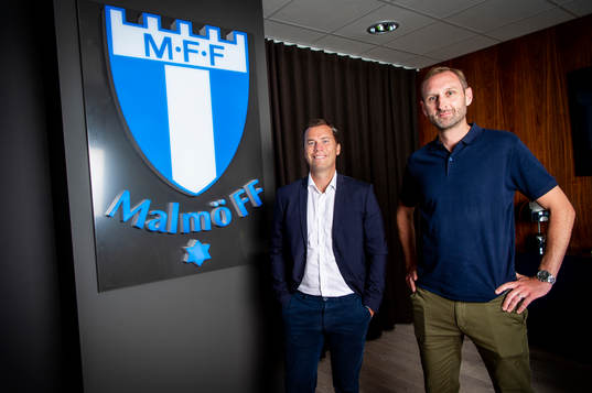 Malmö FFs Daniel Andersson, sportdirektör, och Andreas