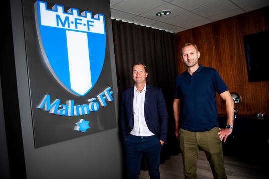 Malmö FFs Daniel Andersson, sportdirektör, och Andreas