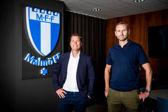 Malmö FFs Daniel Andersson, sportdirektör, och Andreas
