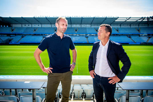 Malmö FFs Daniel Andersson, sportdirektör, och Andreas