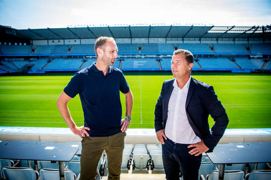 Malmö FFs Daniel Andersson, sportdirektör, och Andreas