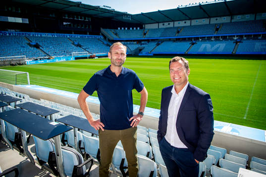 Malmö FFs Daniel Andersson, sportdirektör, och Andreas