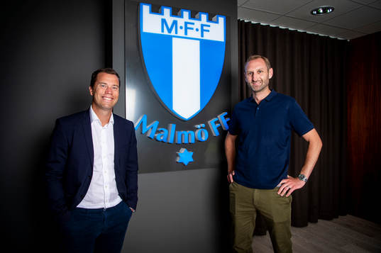 Malmö FFs Daniel Andersson, sportdirektör, och Andreas