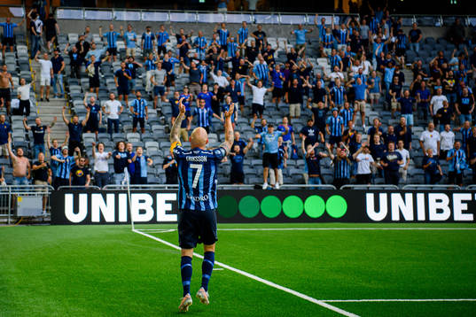 Djurgårdens Magnus Eriksson jublar