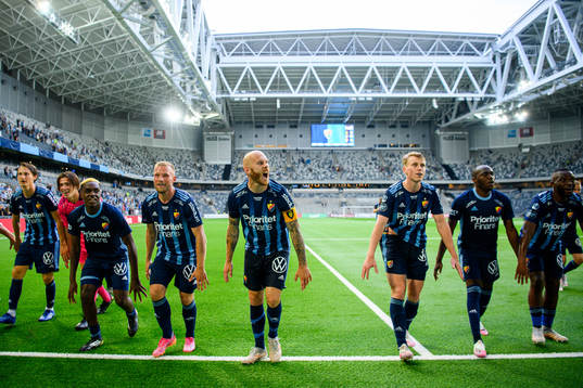 Djurgårdens Magnus Eriksson jublar