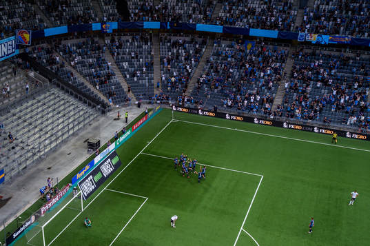 Djurgårdens spelare jublar
