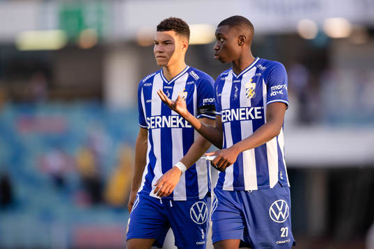 IFK Göteborgs Alexander Jallow och Yahya Kalley deppar