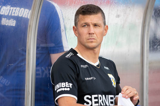 IFK Göteborgs assisterande tränare Hannes Stiller innan