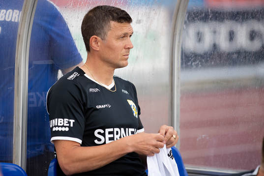 IFK Göteborgs assisterande tränare Hannes Stiller innan