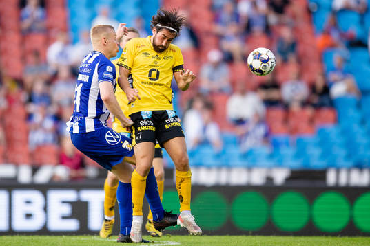 IFK Göteborgs Kolbeinn Sigthorsson och Elfsborgs Frederik