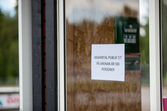 Skylt med publikantal