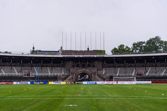 Interiör vy av Stockholms Stadion