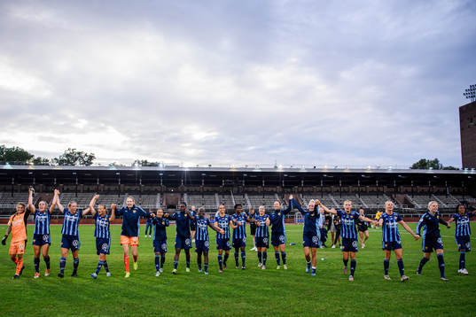 Djurgårdens spelare jublar