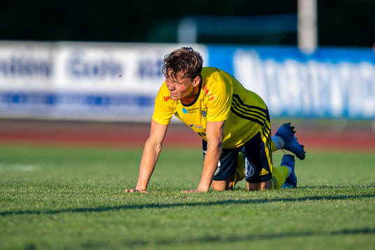 Ängelholms Filip Sjöberg har ont
