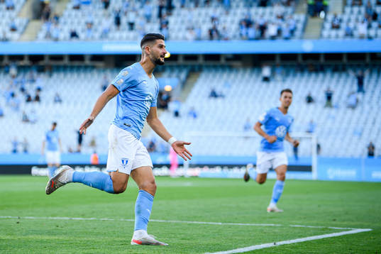 Antonio Colak of Malmö FF celebrates the 1-0 goal
