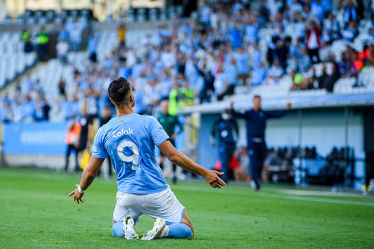 Antonio Colak of Malmö FF celebrates the 1-0 goal