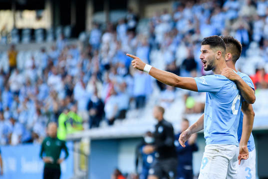 Antonio Colak of Malmö FF celebrates the 1-0 goal