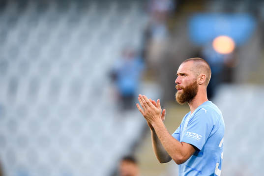 Jo Inge Berget of Malmö FF celebrates