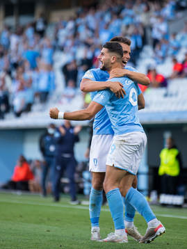 Antonio Colak of Malmö FF celebrate with Jonas Knudsen