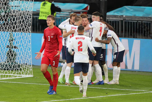 Jannik Vestergaard of Denmark looks dejected