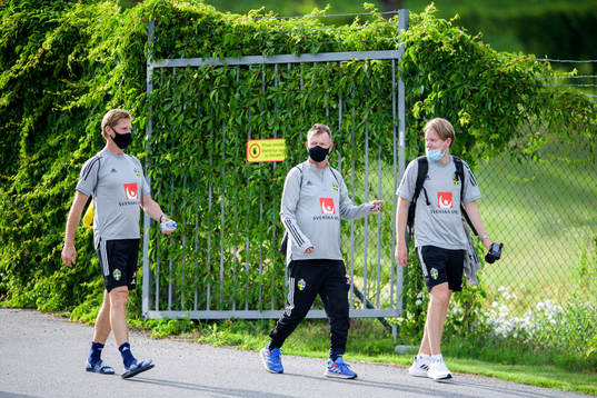 Sveriges förbundskapten Peter Gerhardsson och