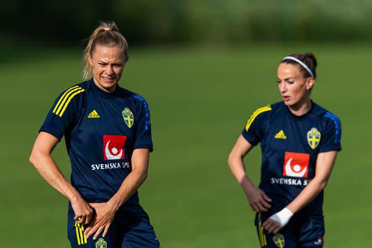 Fridolina Rolfö och Kosovare Asllani