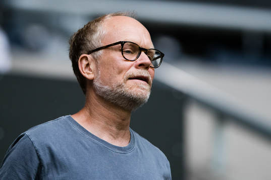 Christian Luuk på läktaren