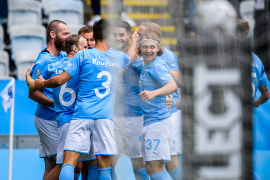Malmö FFs spelare jublar