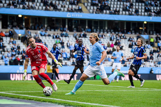 Sirius målvakt David Mitov Nilsson och Malmö FFs