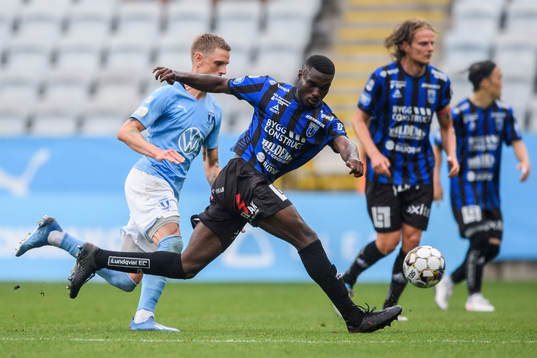 Malmö FFs Sören Rieks och Sirius Patrick Nwadike