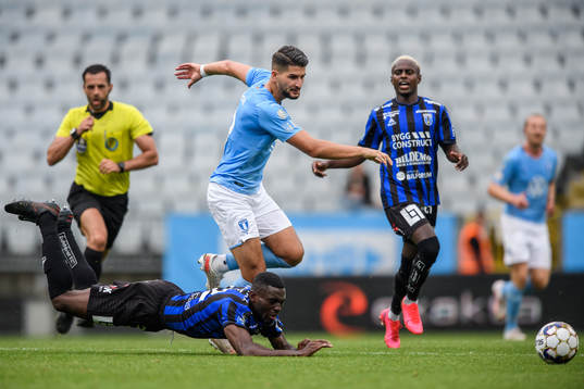 Sirius Patrick Nwadike och Malmö FFs Antonio Colak