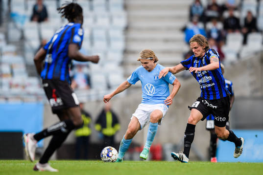 Malmö FFs Sebastian Nanasi och Sirius Tim Björkström