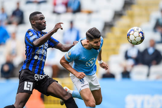 Sirius Patrick Nwadike och Malmö FFs Antonio Colak