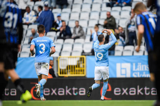 Malmö FFs Veljko Birmancevic jublar