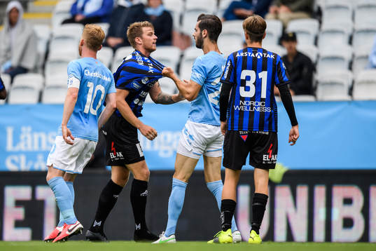 Malmö FFs Adi Nalic och Sirius Marcus Mathisen i bråk