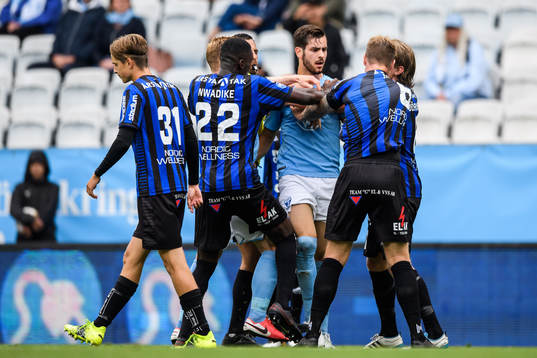 Malmö FFs Adi Nalic och Sirius Marcus Mathisen i bråk