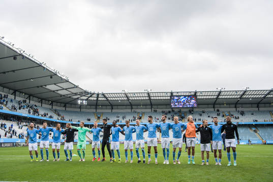 Malmö FFs spelare jublar