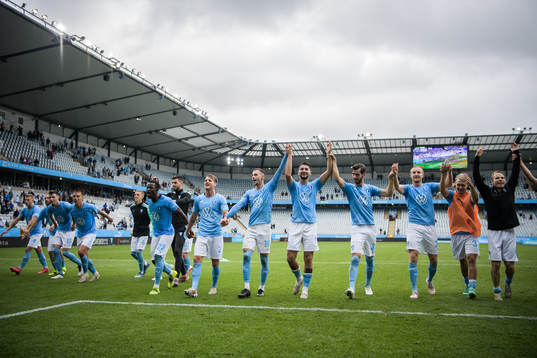 Malmö FFs spelare jublar